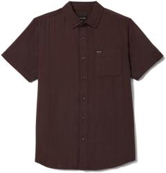 Brixton Мъжка риза с копчета Brixton Charter Slub S/S Woven Shirt - Chocolate (033-3012-0111)