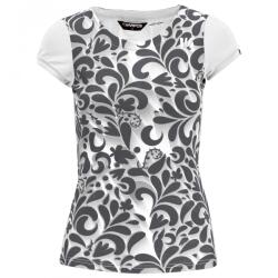 Karpos Дамска тениска Karpos Women's Loma Print Jersey Running shirt - White / Ombre Blue - размер XS (116-7600-0411)