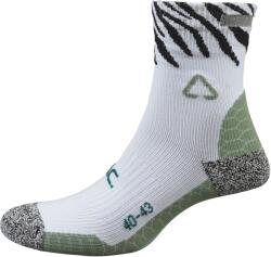 P. A. C P. A. C. Мъжки чорапи за бягане P. A. C. 6.2 Running Reflective Pro Mid Compression Running socks - White / Zebra - размер 40-43 (EU) (201-8959-0111)