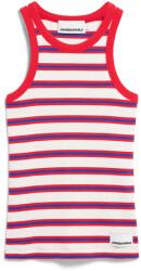 Armedangels Дамски топ ARMEDANGELS Women's Kanitaa Stripes Top - Light Oatmilk / Mars Red / Dynamo Blue (916-4509-0714)