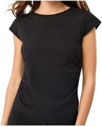 Mandala Дамска тениска Mandala Women's Side Ruffled Top T-shirt - Black (916-5818-0212)