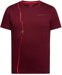 La Sportiva Мъжка тениска La Sportiva Route T-shirt - Redwood / Mountain Red (216-3674-0911)