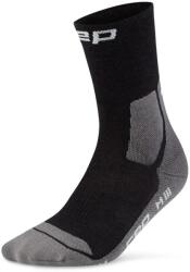 CEP Мъжки туристически чорапи CEP Hiking Light Cushion Socks Mid Cut Walking socks - Black / Grey - размер III (207-1131-0111)