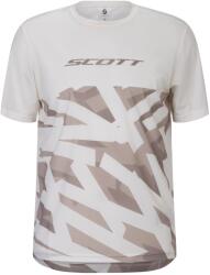 Scott Мъжка фланелка с къс ръкав за колоездене Scott Tee Vertic Lt S/S Cycling jersey - Cotton White - размер M (056-4080-0212)
