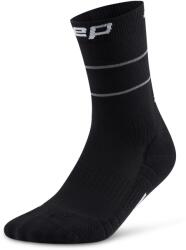 CEP Мъжки чорапи за бягане CEP Pro Run Reflective Mid Cut 2.0 Running socks - Black (207-0560-0113)