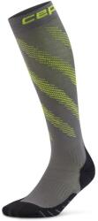 CEP Мъжки компресионни чорапи CEP Run Edt. Elliptic Socks Tall Compression socks - dark grey/lime - размер III (207-1137-0111)