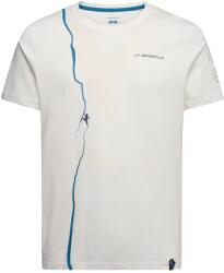 La Sportiva Мъжка тениска La Sportiva Route T-shirt - Chalk / Lake - размер XL (216-3674-0614)