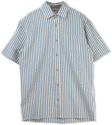 LAKOR Мъжка риза с копчета LAKOR Seer Sucker Short Sleeve Shirt - Bering Sea - размер XL (033-3078-0114)