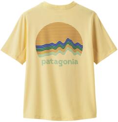 Patagonia Детска плажна тениска от ликра Patagonia Kid's Cap SW T-Shirt Sport shirt - Ridge Rise Moonlight / Buttercup Yellow - размер XL (704-4466-0515)