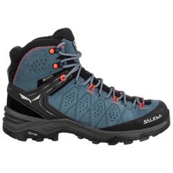 Salewa Дамски туристически обувки Salewa Women's Alp Trainer 2 Mid GTX Walking boots - Java Blue / Fluo Coral - размер 40, 5 (EU) (119-0469-0319)