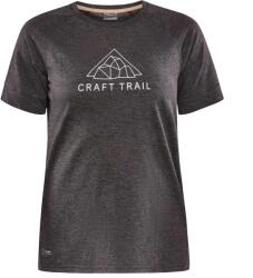 Craft Дамска тениска Craft Women's Pro Trail Wool S/S Tee Running shirt - Black / Melange (916-1598-0113)