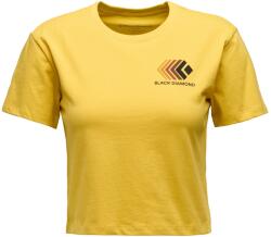Black Diamond Дамска тениска Black Diamond Women's Faded Crop S/S Tee T-shirt - Soft Ochre (916-1333-0812)