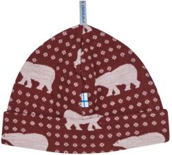 Finkid Детска зимна шапка (beanie) Finkid Kid's Hitti Nordik Beanie - Cranberry - размер L (904-4538-0113)