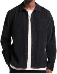 DEDICATED Мъжка риза с копчета Dedicated Shirt Varberg Corduroy Shirt - Black II - размер XXL (033-1373-0716)
