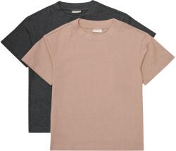 Minymo Детска тениска Minymo Kid's T-Shirt S/S Loose Fit 6683 (2-Pack) T-shirt - Fossil - размер 140 (EU) (704-5928-0121)