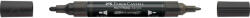 Faber-Castell Akril marker kétvégű MULTIMARK 299 Faber-Castell fényes fekete (FC185998) - iroszer24