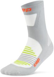 CEP Мъжки чорапи за бягане CEP Pro Run Ultralight Socks Mid Cut Running socks - Grey - размер V (201-9117-0413)