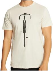 DEDICATED Мъжка тениска DEDICATED T-Shirt Stockholm Bike Front T-shirt - Oat White - размер XXL (016-8947-0216)