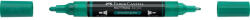 Faber-Castell Akril marker kétvégű MULTIMARK 358 Faber-Castell smaragdzöld (FC185958) - iroszer24