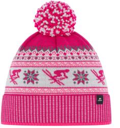 Eisbär Зимна шапка (beanie) Eisbär Retroski Pompon Beanie - Pittipink / White / Anthracite - размер One Size (904-5488-0311)
