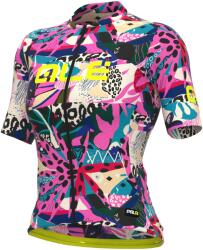 Alé Дамска фланелка с къс ръкав за колоездене Alé Women's Kenya Jersey Cycling jersey - Fluo Pink - размер 5XL (156-1375-0120)