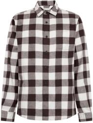 KnowledgeCotton Apparel Мъжка риза с копчета KnowledgeCotton Apparel Regular Fit Checkered Flannel Shirt - Brown Check (033-2927-0213)