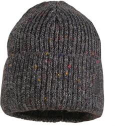 maximo Зимна шапка (beanie) maximo Girl's Beanie with Effect Yarn Jersey Lining and Turn-up Beanie - Carbon Melange - размер 55-57 cm (904-2928-0212)