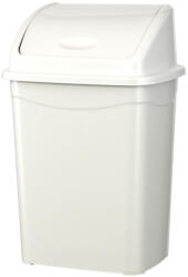PLANET Billenőfedeles szemetes kuka, műanyag, luxury, fehér, 4 L - atadcleankft