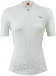 Löffler Дамска фланелка с къс ръкав за колоездене Löffler Women's Bike Jersey Full-Zip Skys Escape Cycling jersey - Creme White - размер 40 (EU) (156-2774-0114)