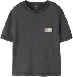 NAME IT Детска тениска Name it Kid's Fandel S/S Top T-shirt - Black / Pure Cashmere Patch - размер 98 (EU) (704-6375-0112)