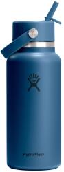 Hydro Flask Бутилка за вода Hydro flask Wide Flex Straw Cap Water bottle - Harbor Blue - размер 946 ml (533-1817-1911)