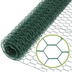  Csibefonat horganyzott tekercs+ PVC 50 cm osztás: 25x25 mm, anyagvastagság: 1 mm (10m)