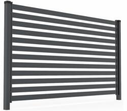  DELUXE BZ Kerítésmező, horganyzott, porszórt, keret: 20 mm x 40 mm-es, betételem: 80 x 20 mm, szélesség 2000 mm, magasság: 1600 mm