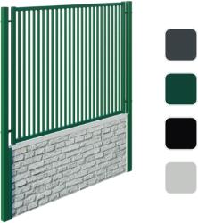  KERETES Design Pálcás Kerítésmező, horganyzott, porszórt, keret: 40 x 40 mm és 30 mm x 40 mm, betét 20 mm x 20 mm, szélesség 2000 mm, magasság: 1500 mm