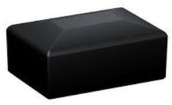  Végzáró kupak 60X40mm zártszelvény oszlopra fekete