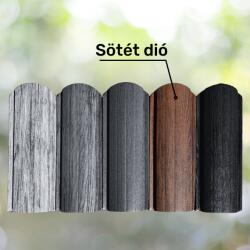  OSLO famintás kerítésléc - kétoldalas, íves Sötét dió