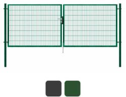  PILOFOR SUPER kétszárnyú kapu 1380 x 4090 mm 2D betéttel RAL6005
