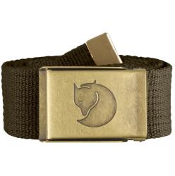 Fjällräven Колан Fjällräven Canvas Brass Belt 4 cm Belt - Dark Olive - размер 120 x 4 cm (203-0641-0411)