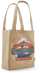 Patagonia Чанта за рамо Patagonia Recycled Market Tote Shoulder bag - Great Waves: Classic Tan - размер One Size (510-6909-0111)
