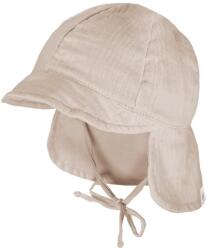 maximo Шапка с козирка maximo Baby's Peak Cap with Tie + Muslin Neck Protector Cap - Beigemeliert - размер 45 cm (904-6332-0215)