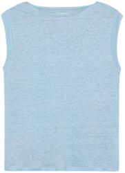 KnowledgeCotton Apparel Дамски топ KnowledgeCotton Apparel Women's Loose Fold Up Linen Top - Skyway (916-4446-0511)