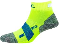 P. A. C P. A. C. Мъжки чорапи за бягане P. A. C. RN 5.2 Running Reflective Pro Short Running socks - Neon Yellow / Blue - размер 40-43 (EU) (207-1373-0611)