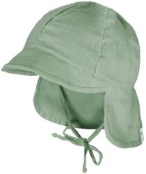 maximo Шапка с козирка maximo Baby's Peak Cap with Tie + Muslin Neck Protector Cap - Frostgrün - размер 47 cm (904-6332-0511)