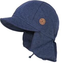 maximo Детска шапка с козирка maximo Kids' Mini Peak Cap, Band, Neck Protector Cap - Indigomeliert - размер 45 cm (904-6709-0312)
