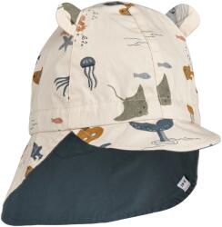 LIEWOOD Детска шапка с козирка LIEWOOD Kid's Gorm Reversible Sun Hat with Ears Cap - Sea Creature / Sandy - размер 49-51 cm (904-5590-0413)