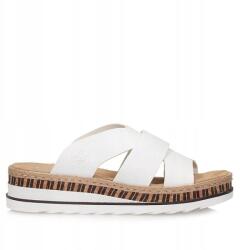 RIEKER Női flip-flop papucs Rieker V7989-80 fehér, bebújós (Rieker V7989-80)
