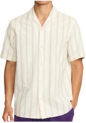 Revolution Мъжка риза с копчета Revolution Cuban Shirt Striped S/S Shirt - Darkorange - размер M (033-3267-0512)