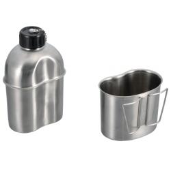 Origin Outdoors Бутилка за вода Origin outdoors Edelstahl Feldflasche Water bottle - Stainless Steel - размер 1, 2 l (533-1827-0111)