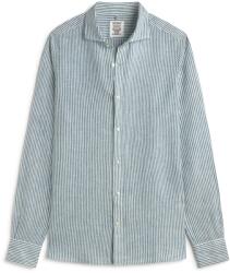 Ecoalf Мъжка риза с копчета Ecoalf Alfredo Linen Stripes Shirt - White Green Stripes - размер M (033-2998-0112)