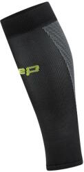 CEP Мъжки компресионни чорапи CEP Run Ultralight Sleeves Calf 4.0 Leg warmers - Black / Grey - размер III (201-9124-0111)
